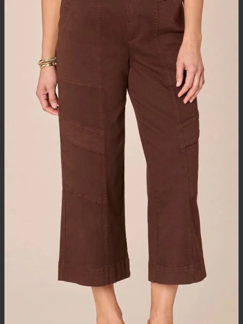 NWT-Democracy Women’s Ab solution Skyrise Wide Leg Crop Utility Pants